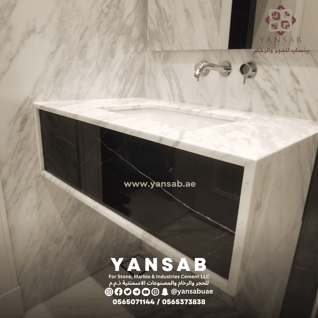 تصميم حمام فاخر بالرخام الأبيض - 5